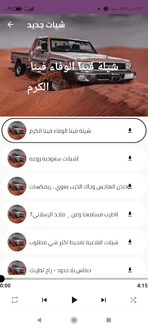 شيلات طرب سعودية وحماسية Screenshot 0