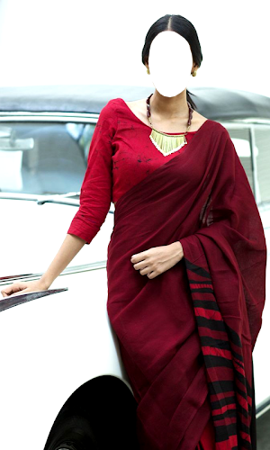 Women Cotton Saree Photo Suit Screenshot 1