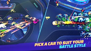 Crimson Wheels: Car Shooter Screenshot 1
