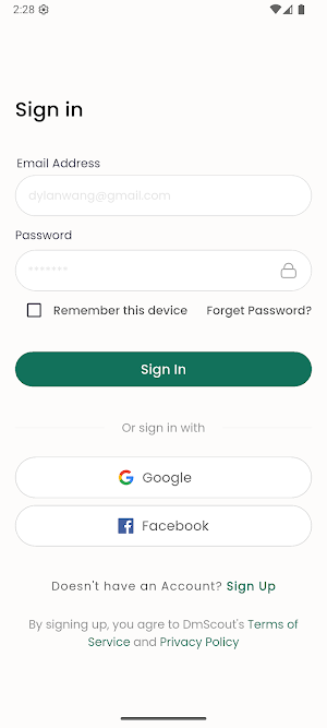 DmScout Screenshot 2