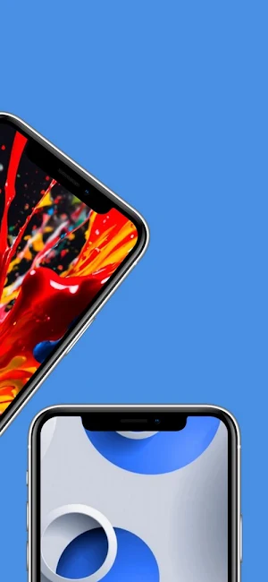 Neon Colored Shapes Wallpapers Screenshot 2