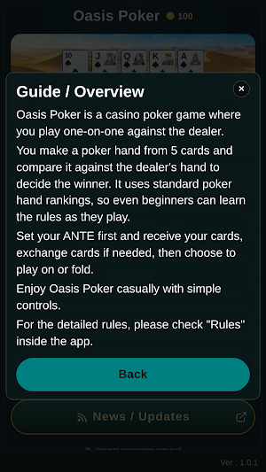 Oasis Poker Screenshot 1