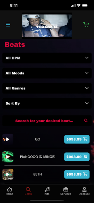 TRACKZ.SHOP Screenshot 1
