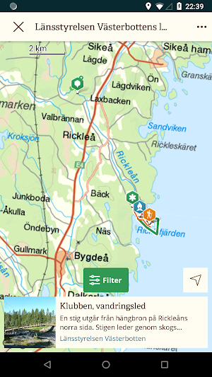 Västerbottens Naturkarta Screenshot 2