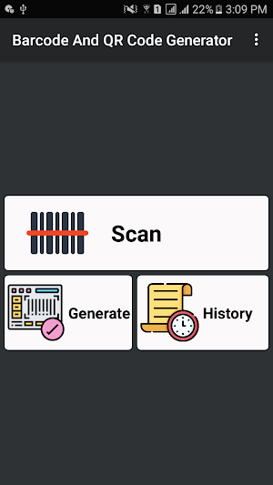 Barcode and QR code Generator Screenshot 1