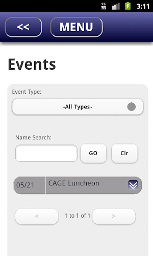 CAGE Mobile App Screenshot 2