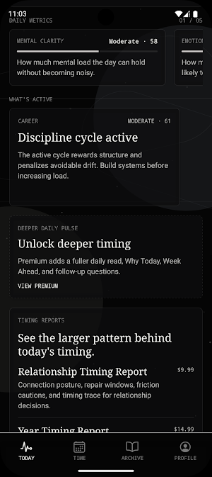CHRONON: Vedic Timing Screenshot 3