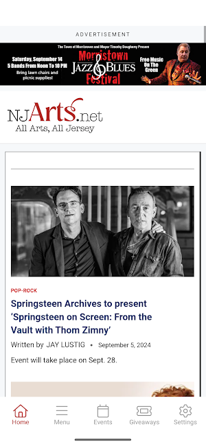 NJArts.net Screenshot 0