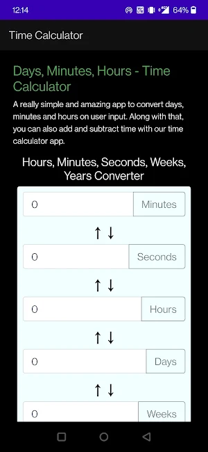 Second, Minute, Hour- Time App Screenshot 0