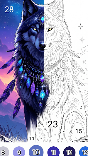 Spirit Animals Color By Number Screenshot 3