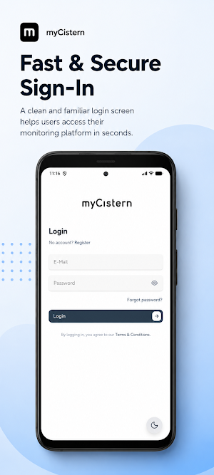 myCistern IoT Screenshot 1