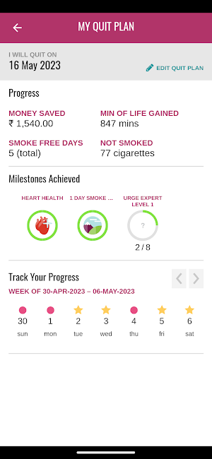 iCanQuit India Screenshot 1