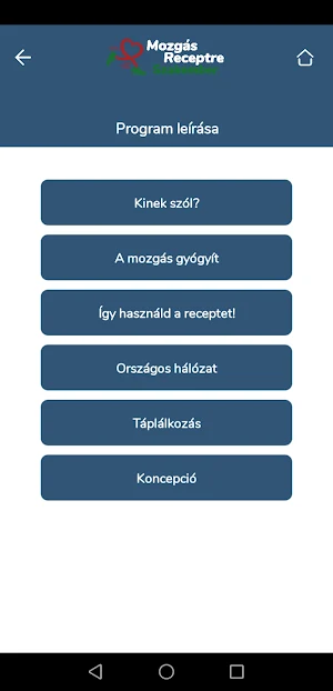 Mozgás Receptre Szakember Screenshot 2