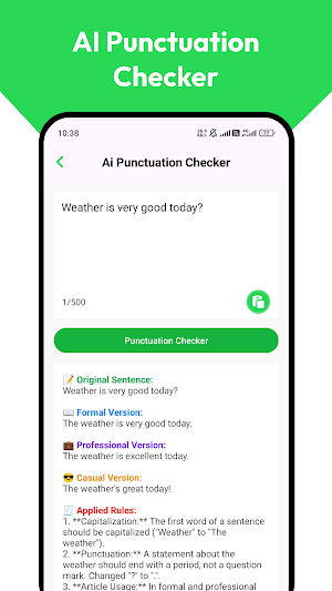 AI Grammar Checker Screenshot 2