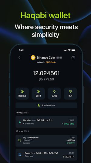 Haqabi: Crypto Wallet Screenshot 1