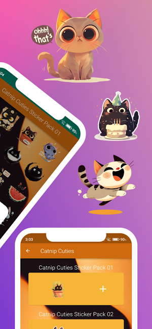 Cat Stickers for WhatsApp Screenshot 3