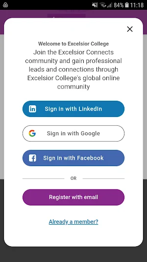 Excelsior College Screenshot 1