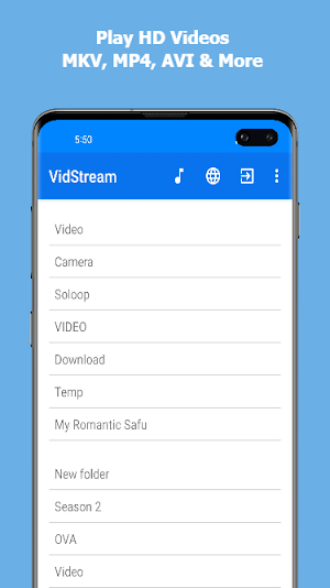 VidStream - HD Video Player Screenshot 0