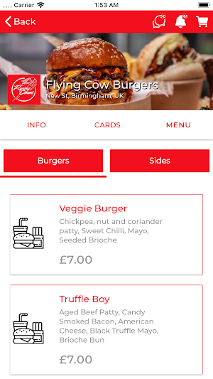 Flying Cows Burgers Screenshot 2