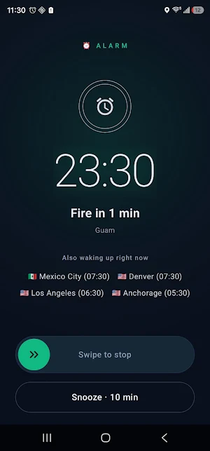 AtAlarm: Timezone Alarm Screenshot 0