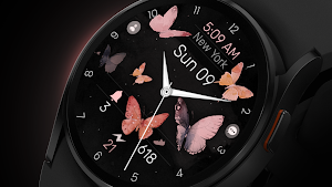 Butterfly Analog v2 Watch Face Screenshot 0
