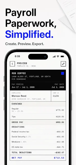 Paystub Generator: Stub Maker Screenshot 1