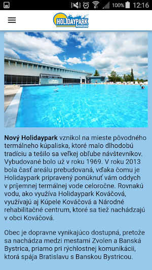Holidaypark Kováčová Screenshot 1