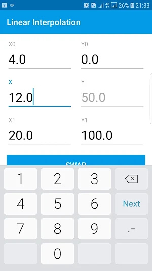 Linear Interpolation Master - Linear Extrapolation Screenshot 0