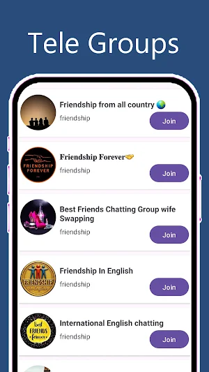 Group Links for Tele Join Screenshot 1