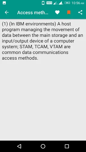 Telecommunications Dictionary Screenshot 2