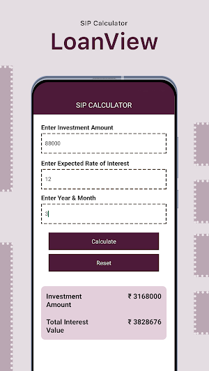 LoanView - EMI Loan Calculator Screenshot 3