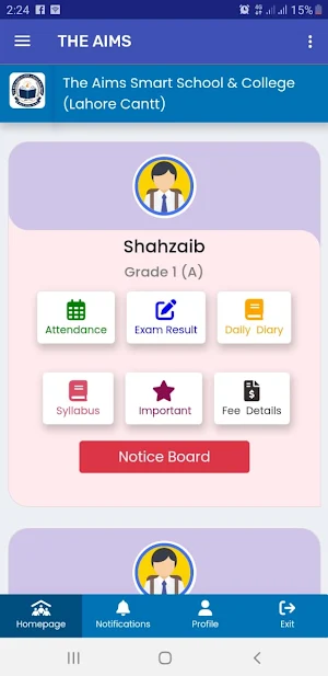 The Aims Smart School Screenshot 0