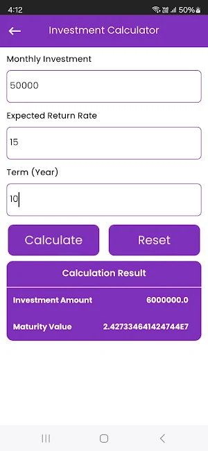 LoanTool - EMI Loan Calculator Screenshot 0