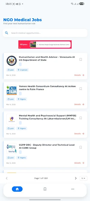NGO Medical Jobs Screenshot 1