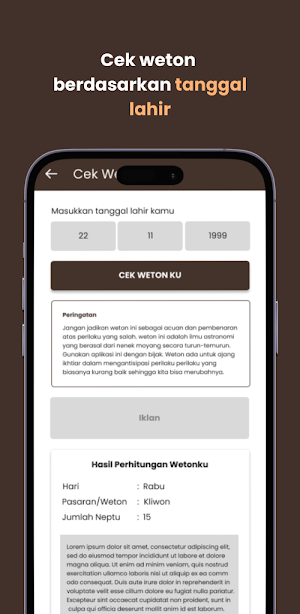 WetonKu - Cek Hitungan Weton Screenshot 3