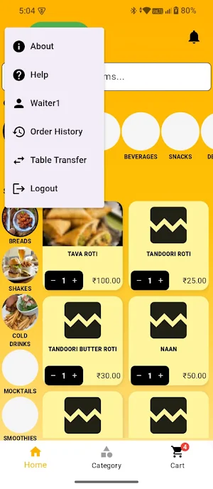 Billhost Waiter App Screenshot 3