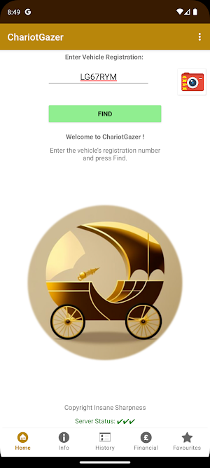 Chariot Gazer - Car Check Screenshot 0
