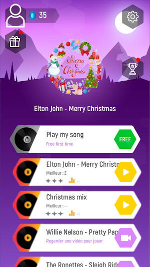Christmas Music Tiles Hop Screenshot 0