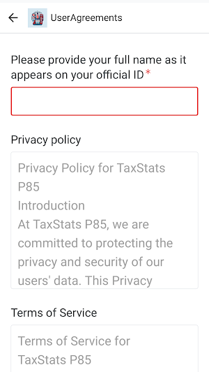 TaxStats P85 Screenshot 3