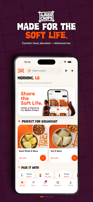 Ajebo Chops - Food Delivery Screenshot 0