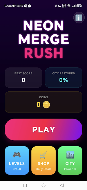 NeonMerge Rush Screenshot 0