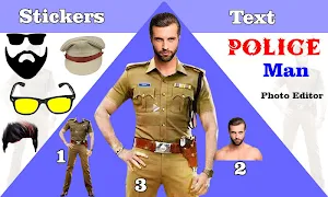 Men Police Suit Photo Editor 2020 Screenshot 1