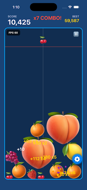 Fruit Merge World: Puzzle Screenshot 1