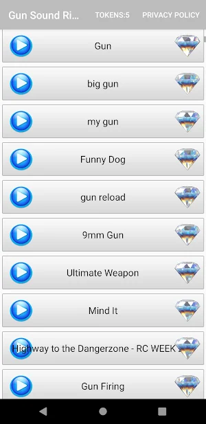 Gun Sound Ringtone Screenshot 1