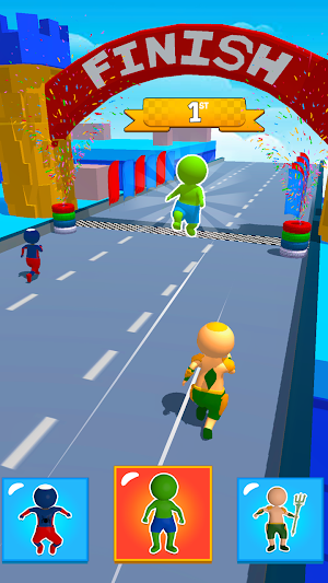 Superhero Shape Transform Race Screenshot 0