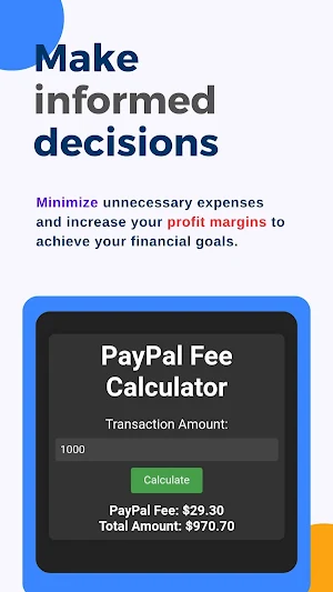 Fee Calculator For PayPal Screenshot 3