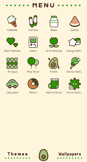 Bubble Tea Avocado Theme +HOME Screenshot 1