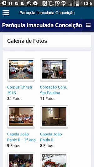 Paróquia Imaculada Conceição Screenshot 2