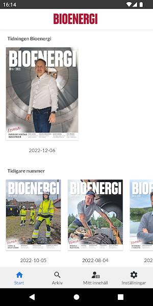 Bioenergi e-tidning Screenshot 0