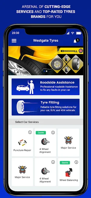 Westgate Tyres Screenshot 0
